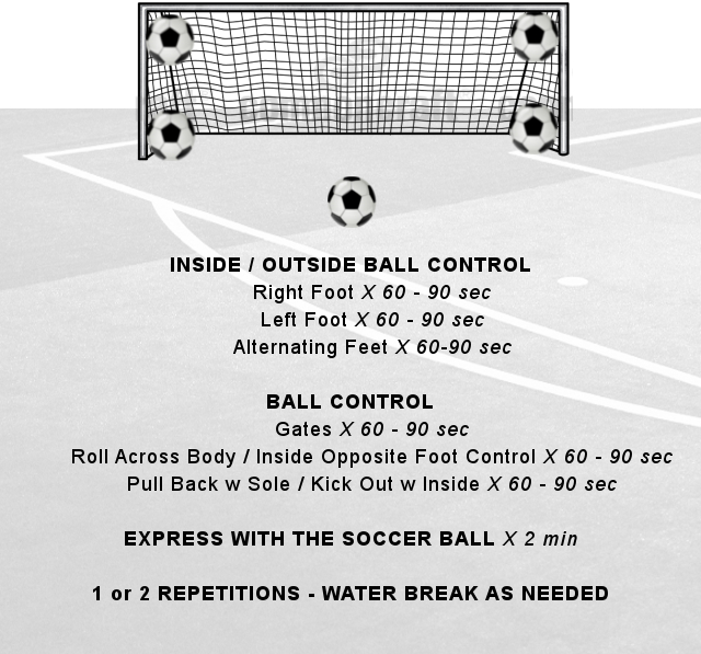 Football/Soccer: Control Theme (Technical: Ball Control, Moderate)